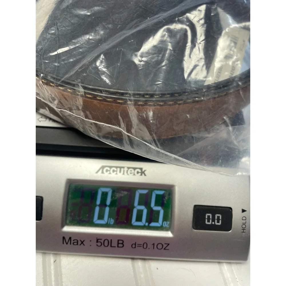 Tommy Hilfiger Brown Coated Leather Belt Vintage 90s Men's 54-56